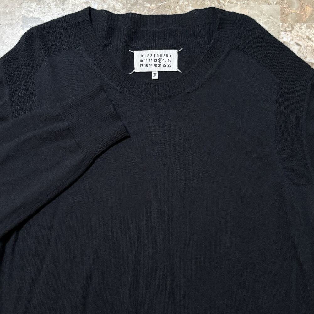 Maison Margiela Sweater Mens Medium Size 1 Ribbed Long Sleeve Soft MM14